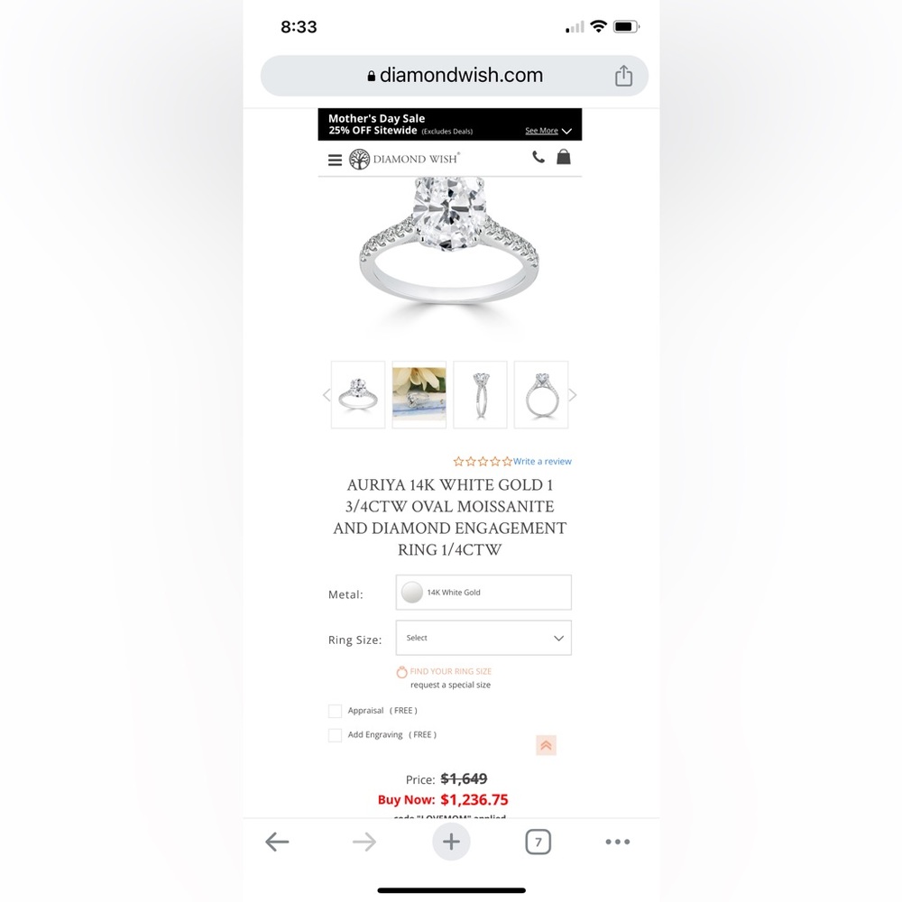 Wedding ring set - Picture 4 of 4